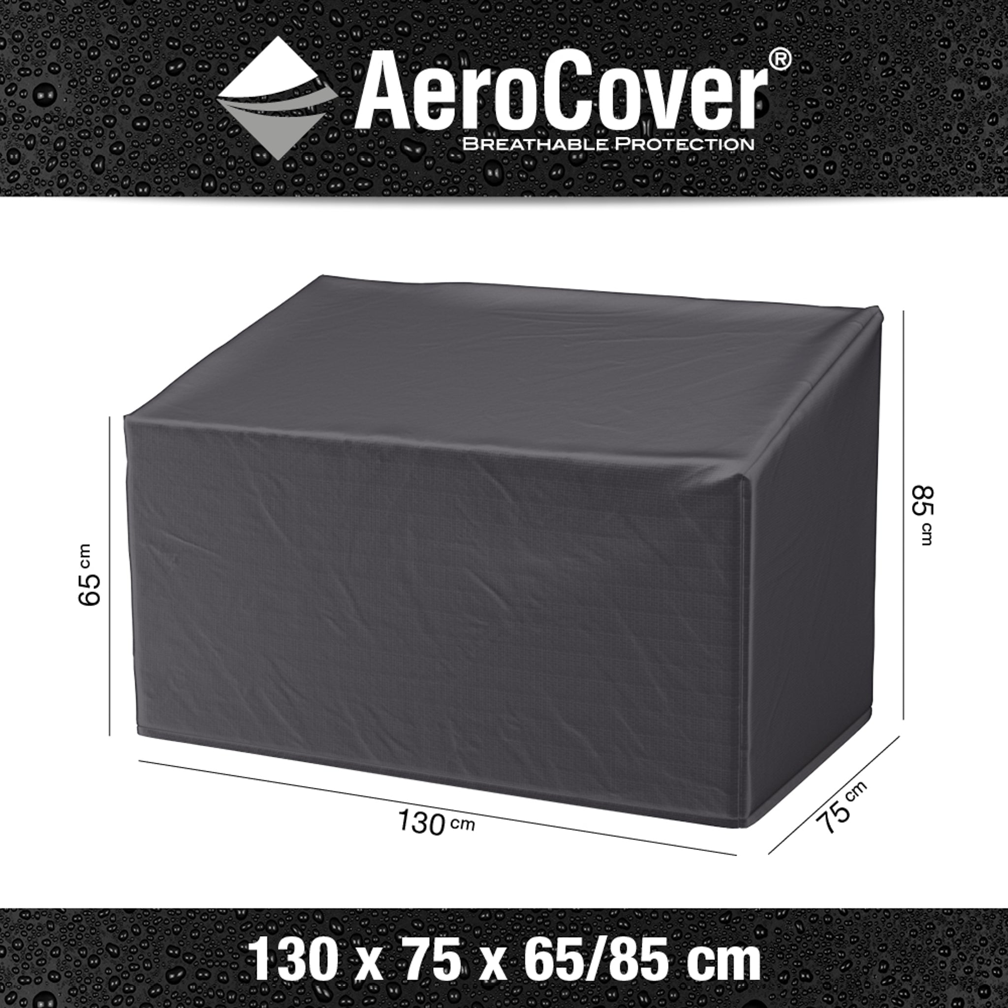 AeroCover - Garden Bench Cover 130x75x65/85cm high