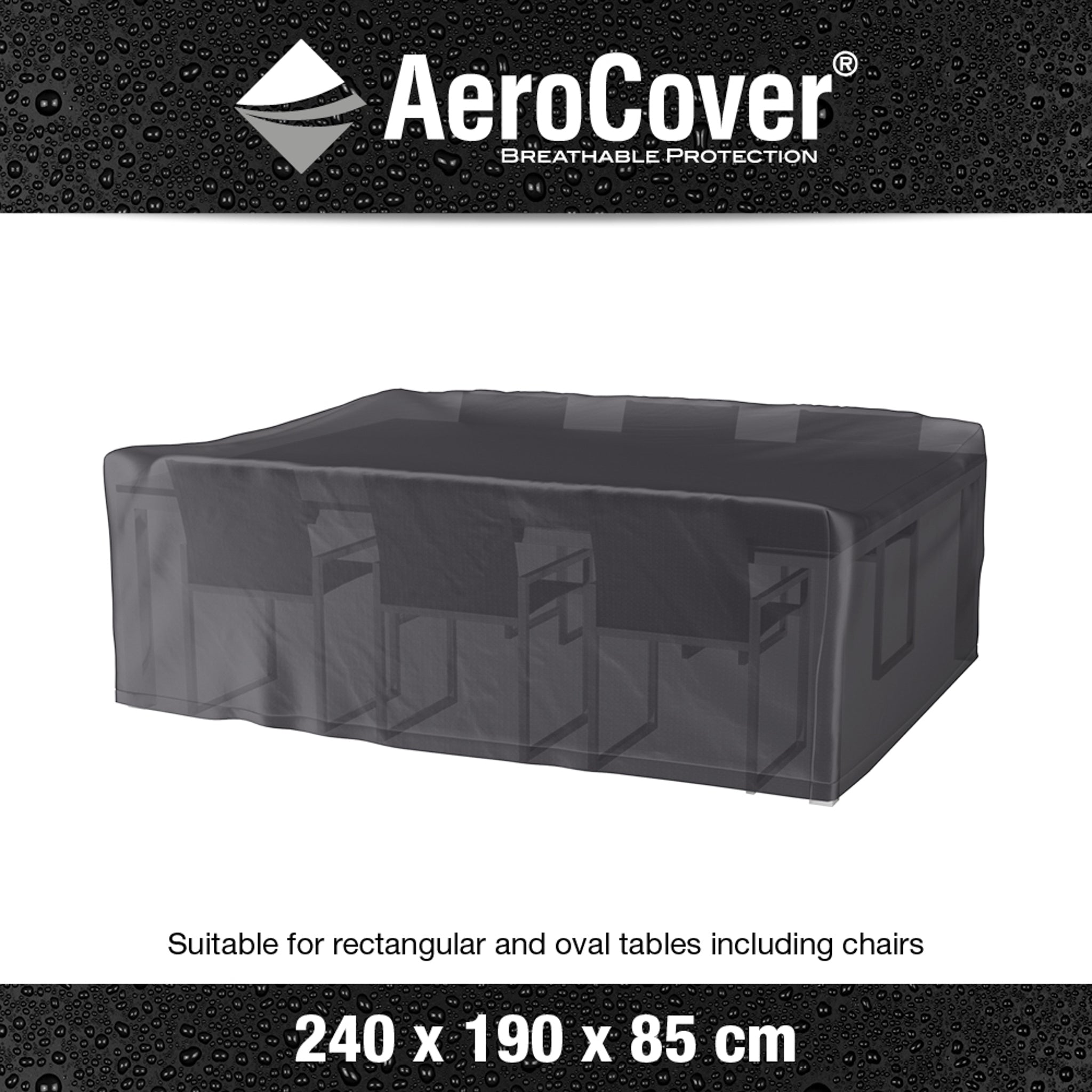 AeroCover - Garden Bench Cover 240 x 190 x 85cm high