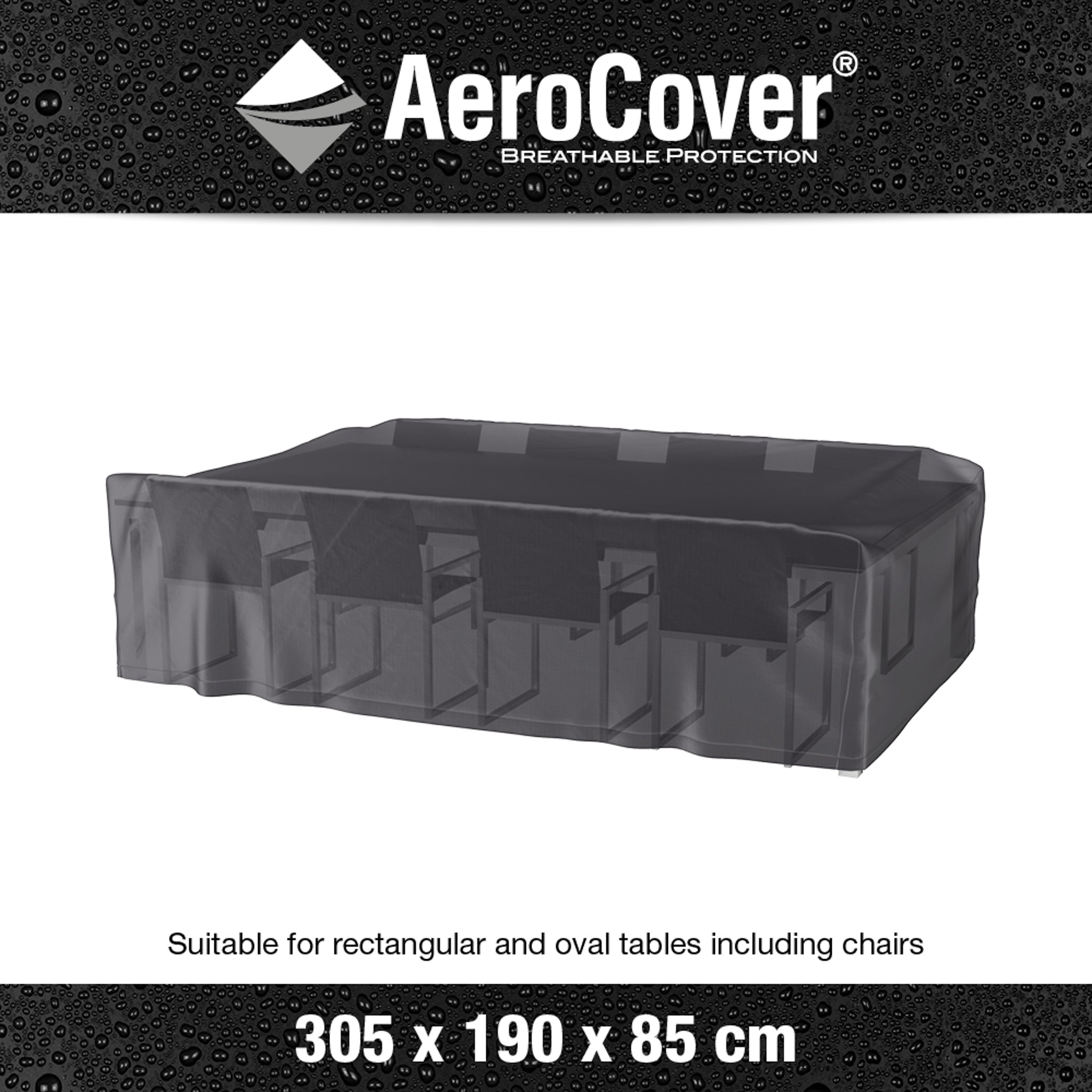 AeroCover - Garden Set Oblong Cover 305x190x85cm high