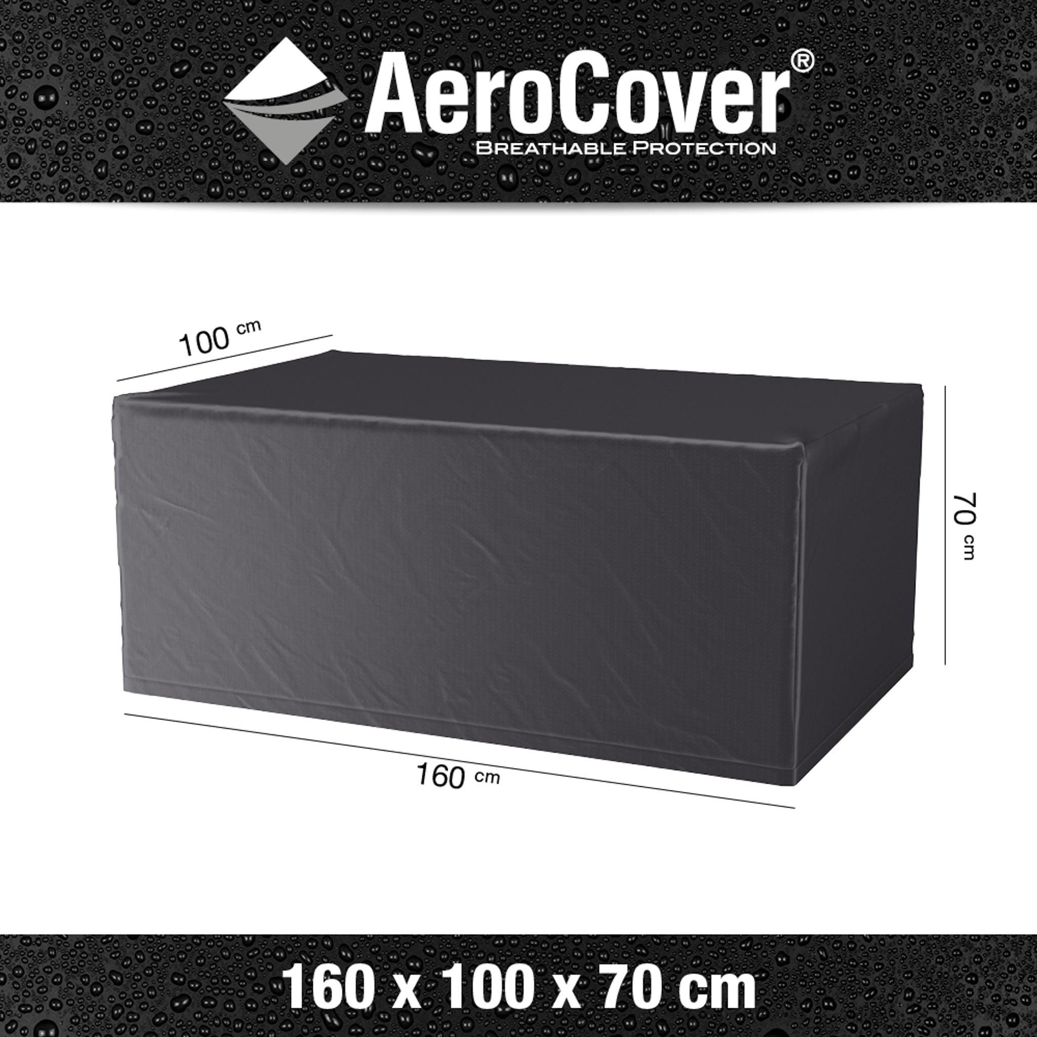 AeroCover - Table Cover 160x100x70cm high