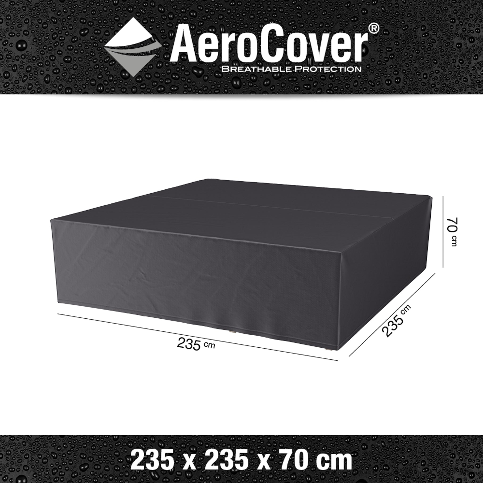 AeroCover - Square Lounge Set Cover 235 x 70cm high