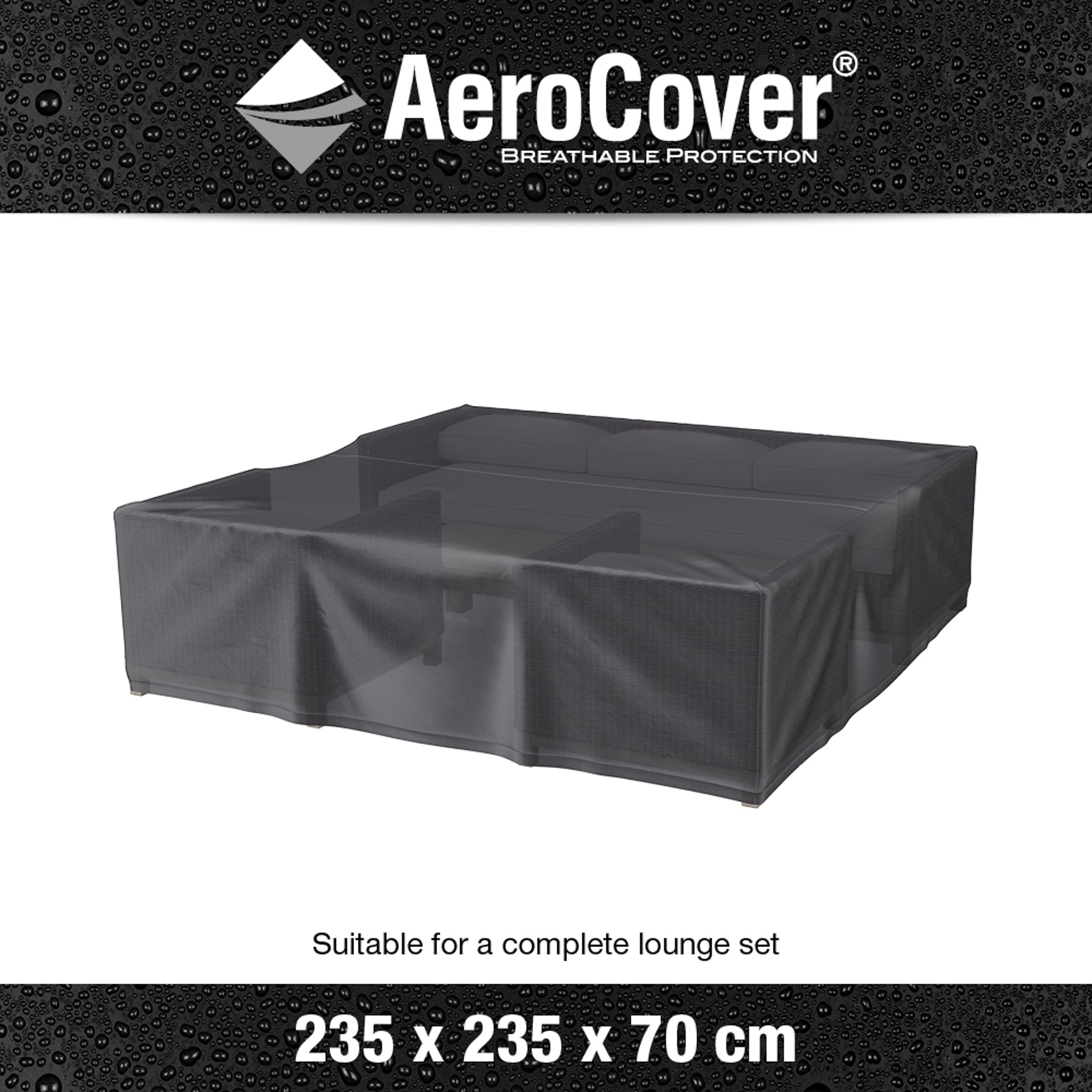 AeroCover - Square Lounge Set Cover 235 x 70cm high