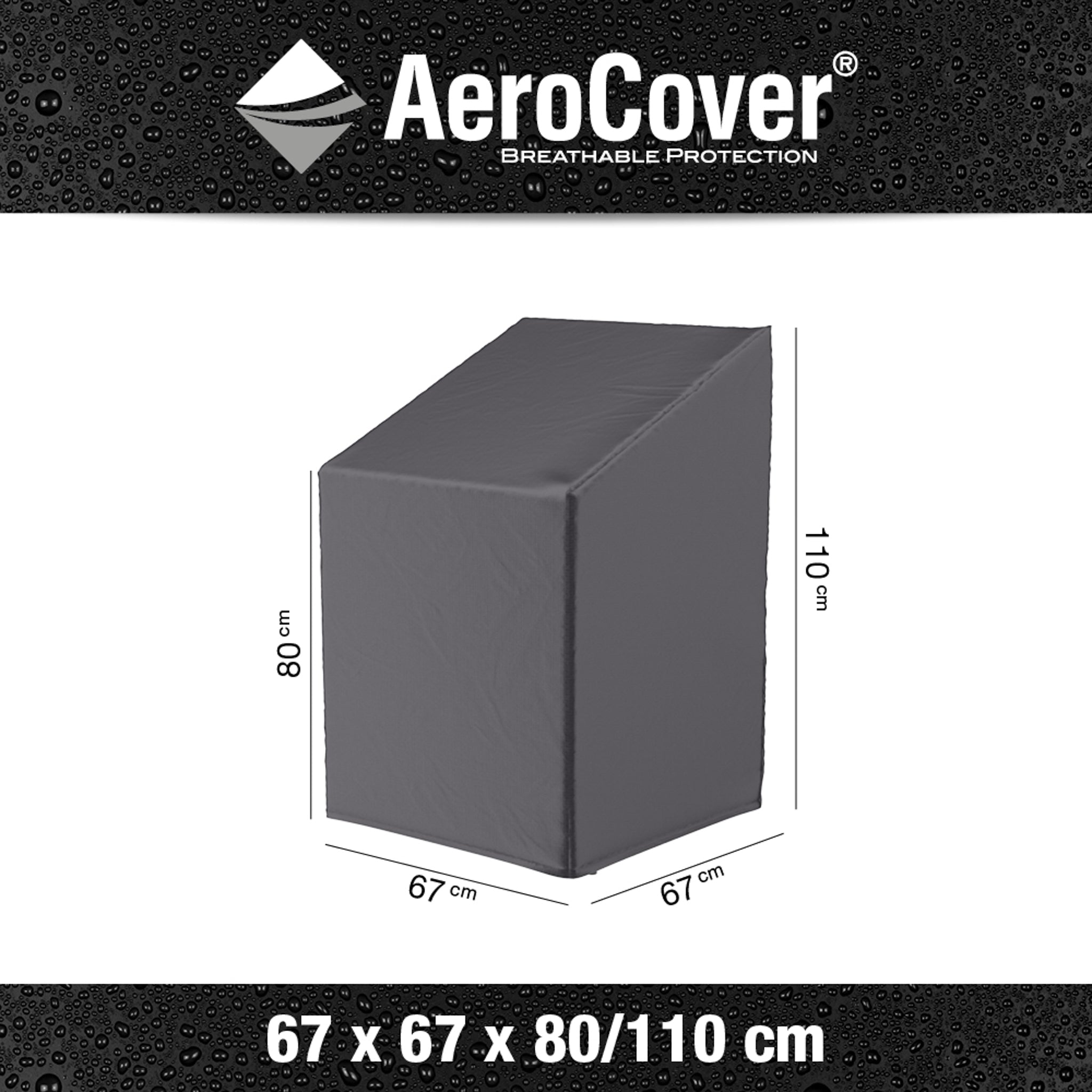 AeroCover - Stackable Chair Cover 67 x 67 x 80/110