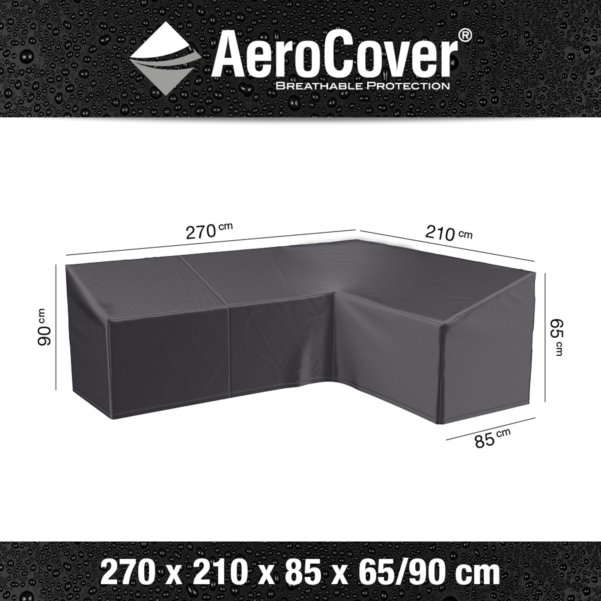 AeroCover - Long Right Lounge Set Cover 270x210x85x65x90cm