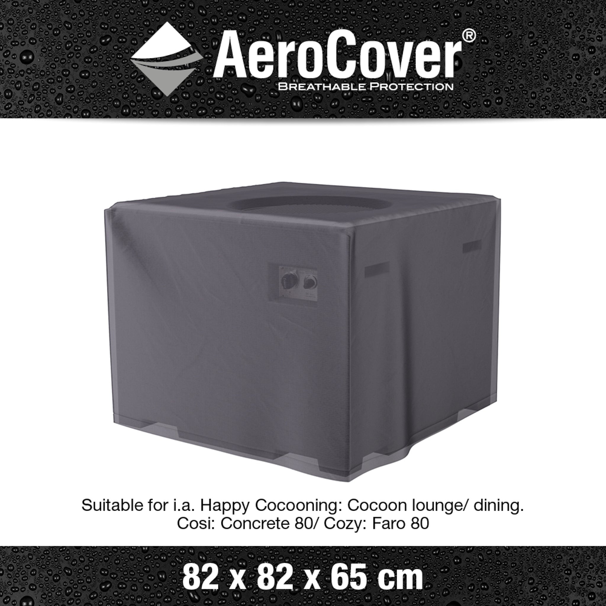 AeroCover - Firetable 82x82x65cm high