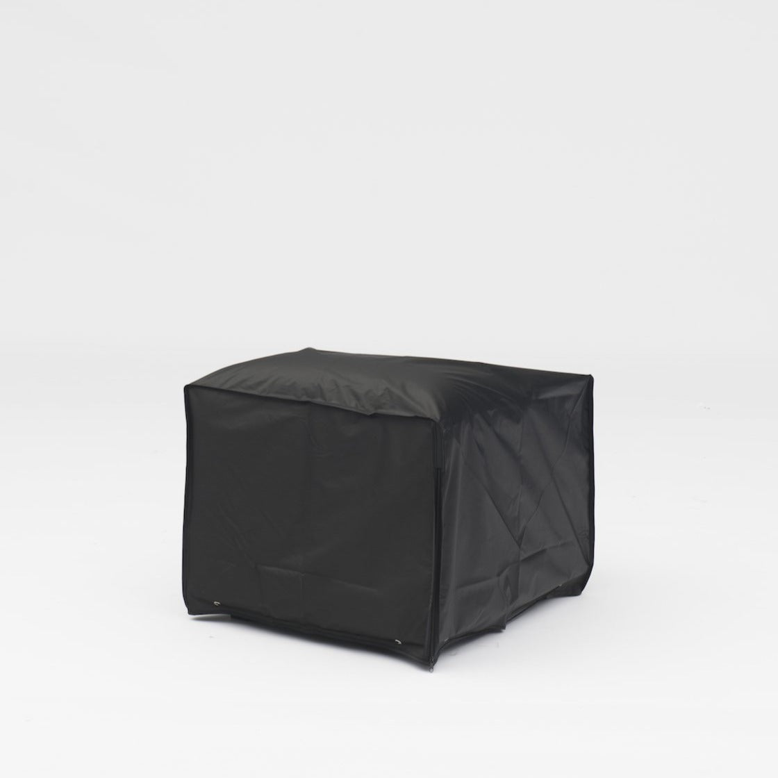 A black, rectangular, weatherproof Winter Cover for the Harbour Lifestyle Panama Luxury Outdoor Large Corner Set displayed against a plain, white background.