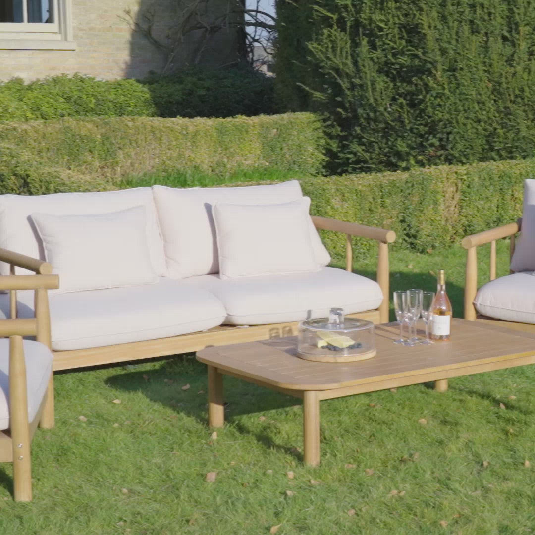 Lavenham 2 Seat Sofa Set in Linen