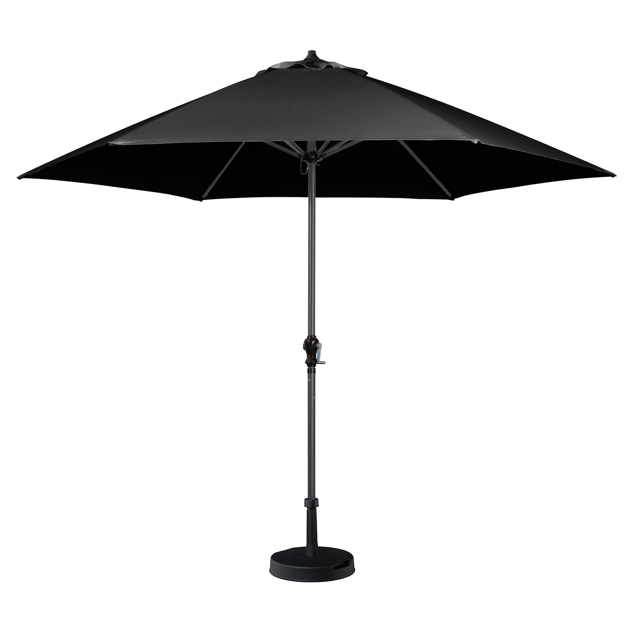 Triton 2.5m Round Aluminium Parasol in Black