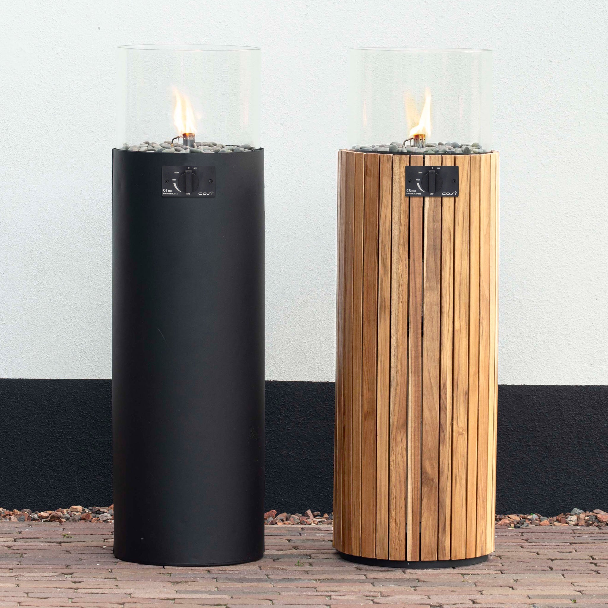 Cosiscoop Pillar Lantern in Black
