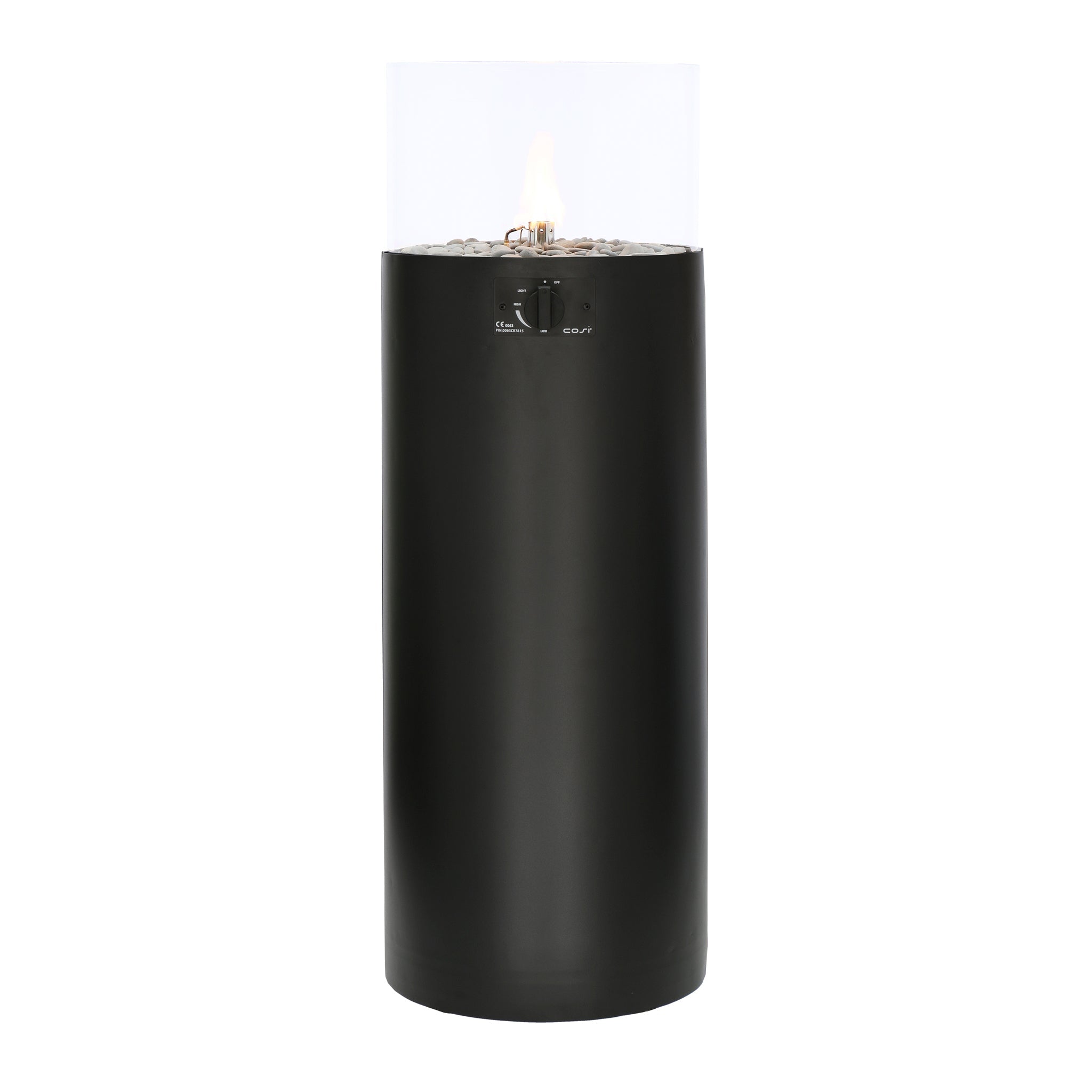 Cosiscoop Pillar Lantern in Black