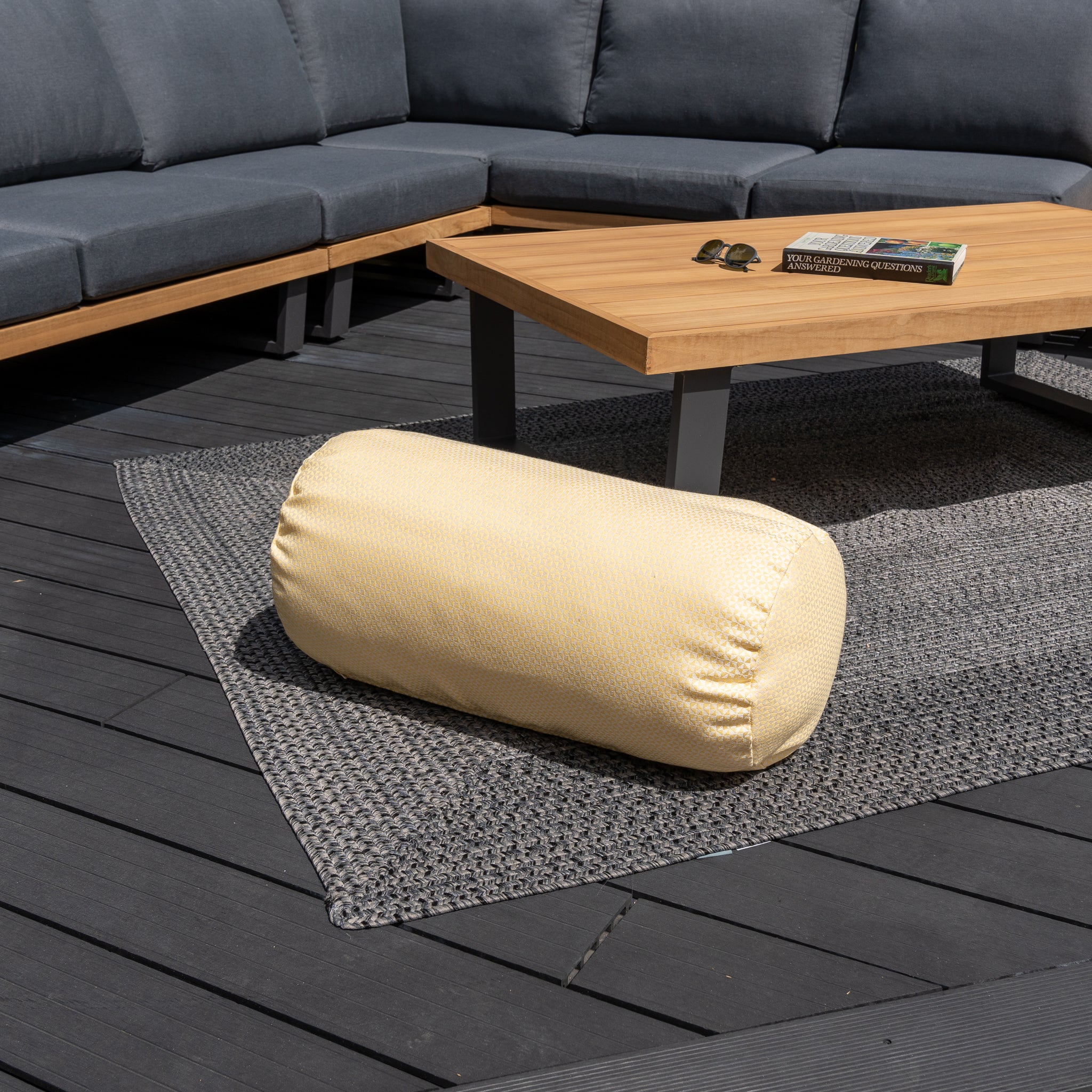 Acrisol Helix Trigo Large Round Bolster Floor Cushion - 72cm x 35cm