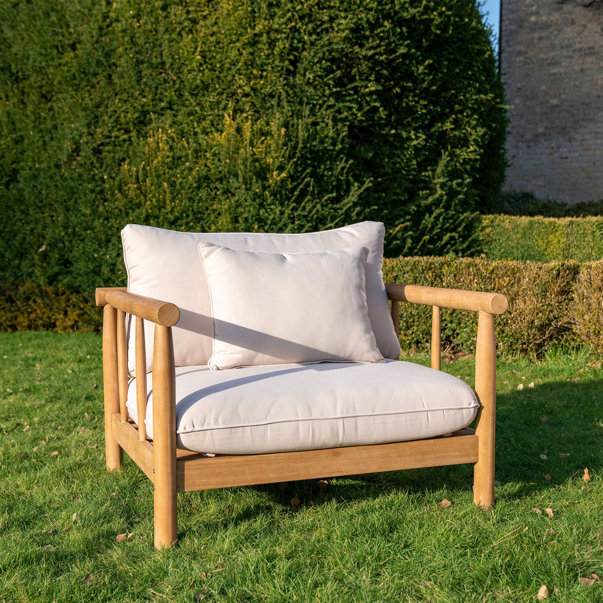 Lavenham 2 Seat Sofa Set in Linen