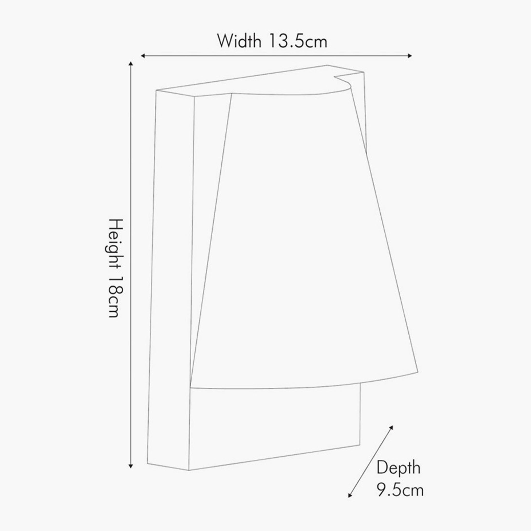 Dark Grey Metal Conical Wall Light