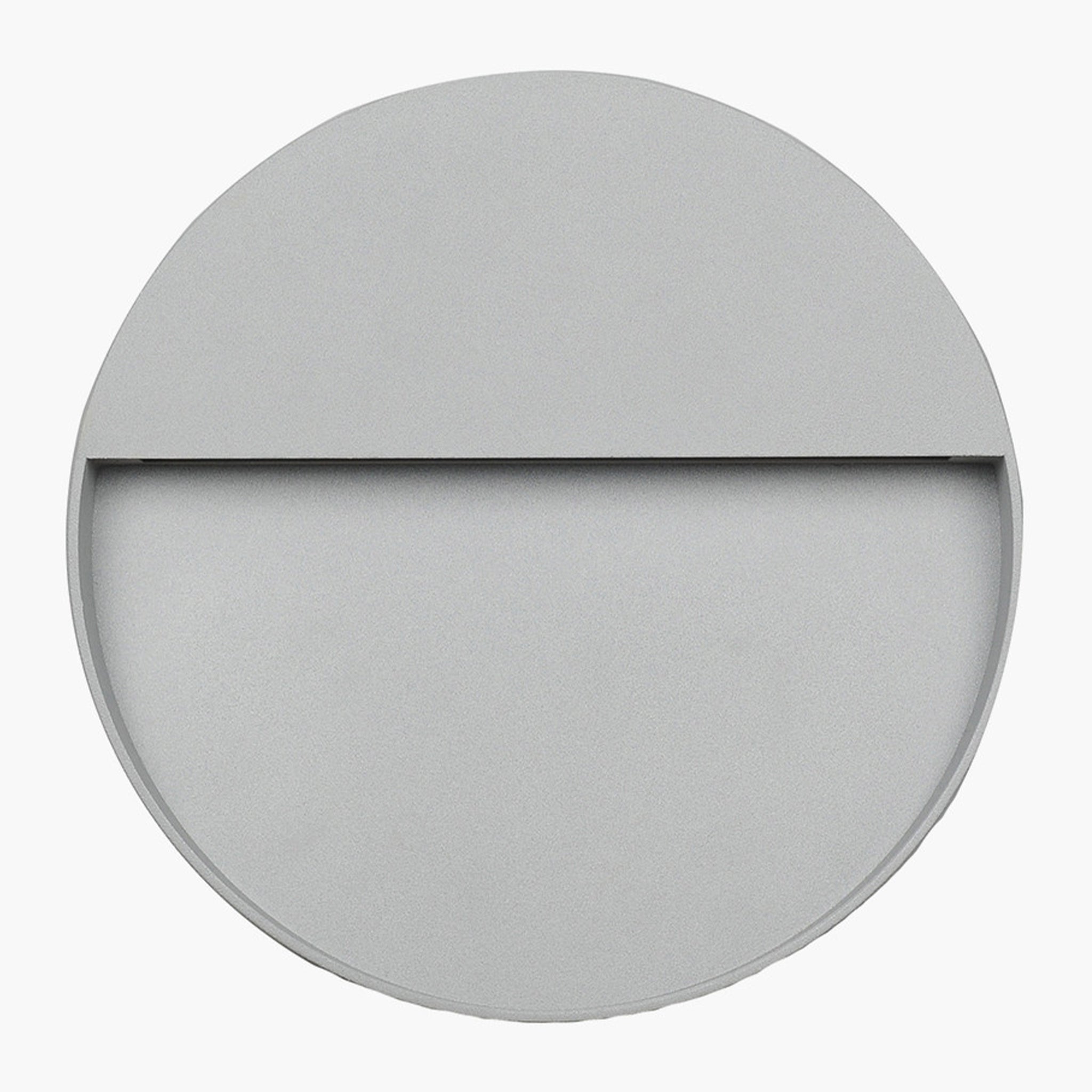 Elysium Grey Round Diffused Outdoor Wall Light