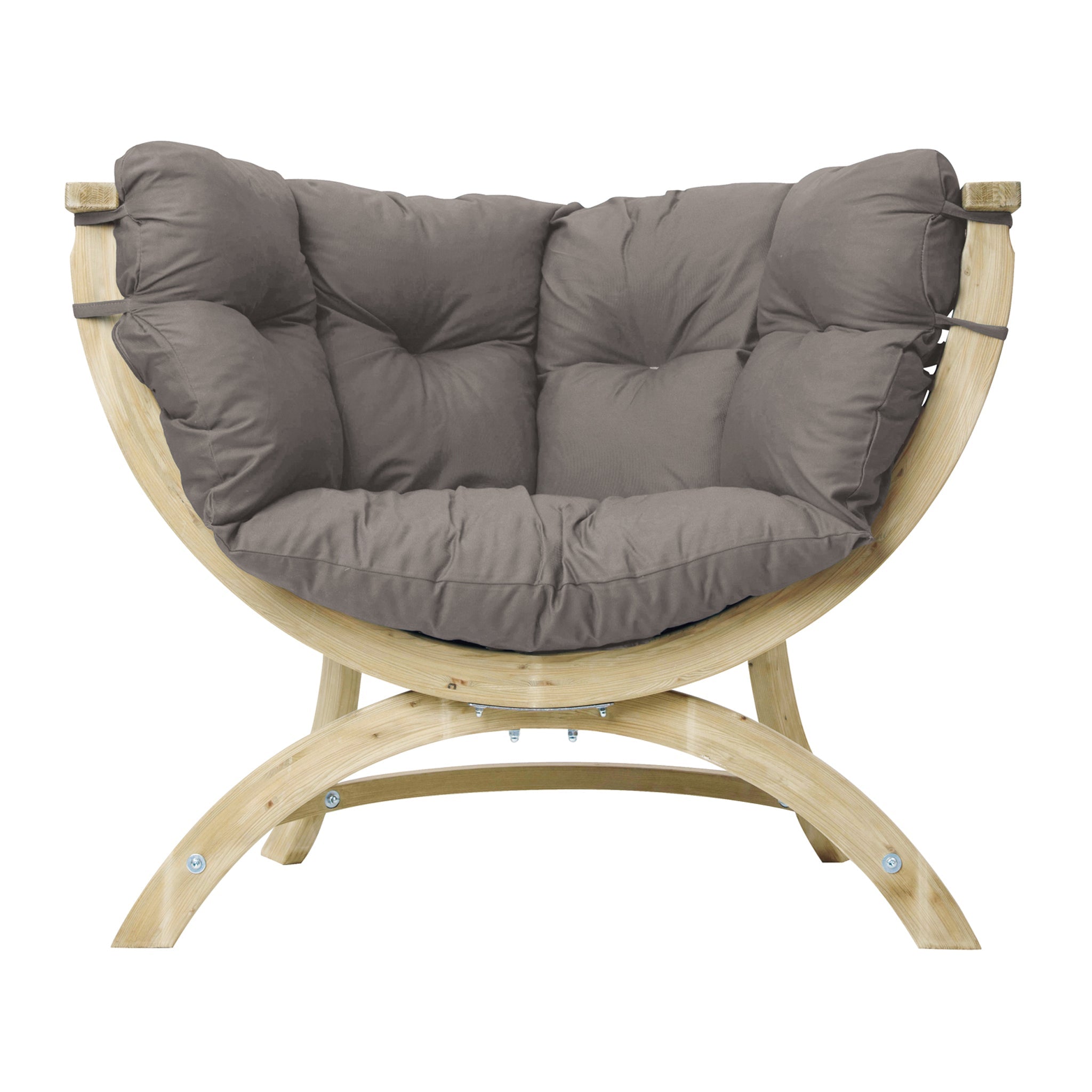 Globo Siena Uno Seat Weatherproof in Taupe Silver