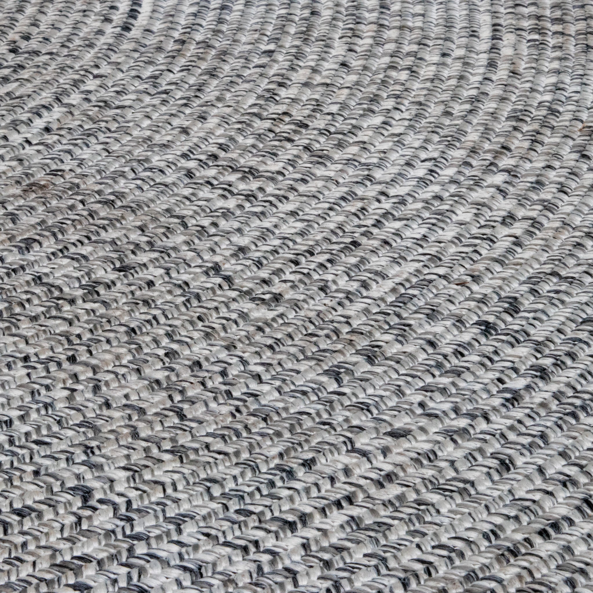 Athena 270cm Round Weatherproof Indoor and Outdoor Rug in Shale Grey