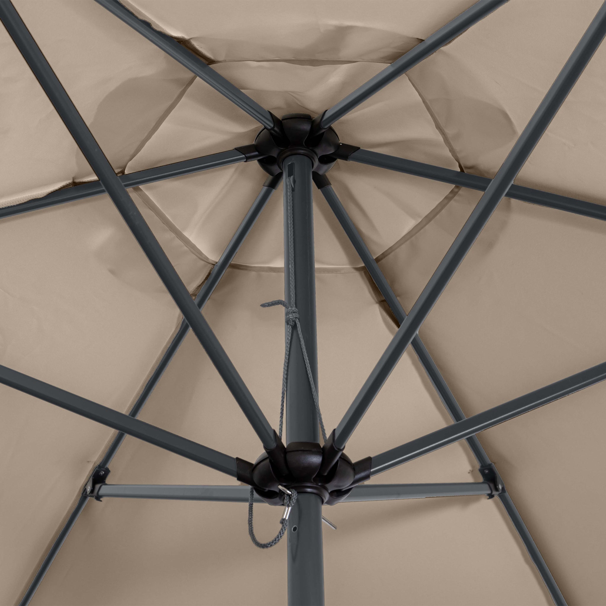 Triton 3m Round Aluminium Parasol in Khaki