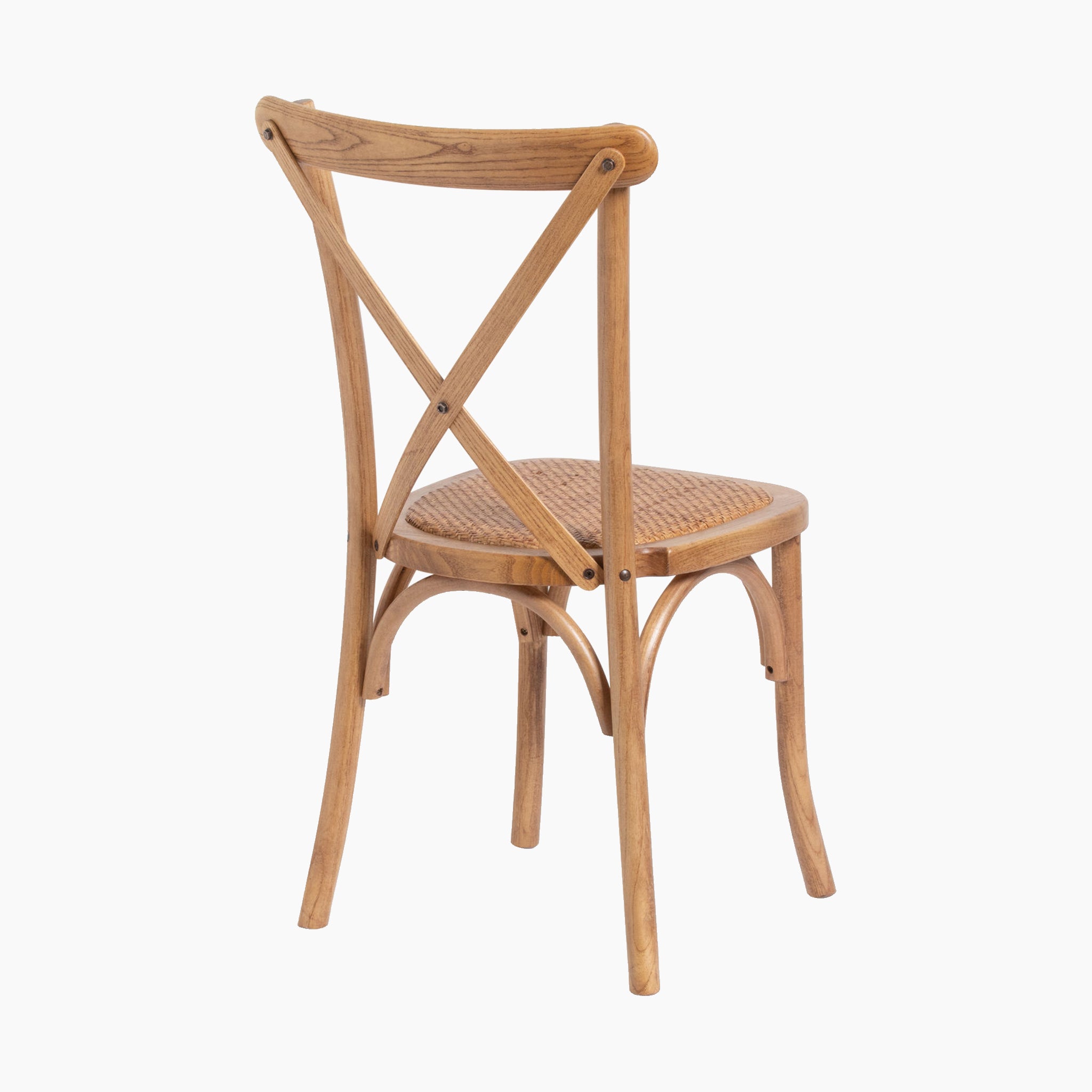 Light Oak Cross Back Dining Chair