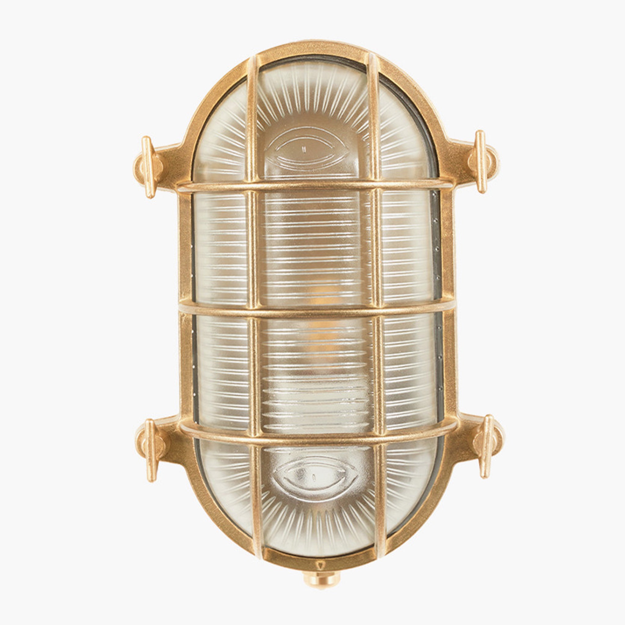 Montana Antique Brass Metal Caged Oval Outdoor Wall Light