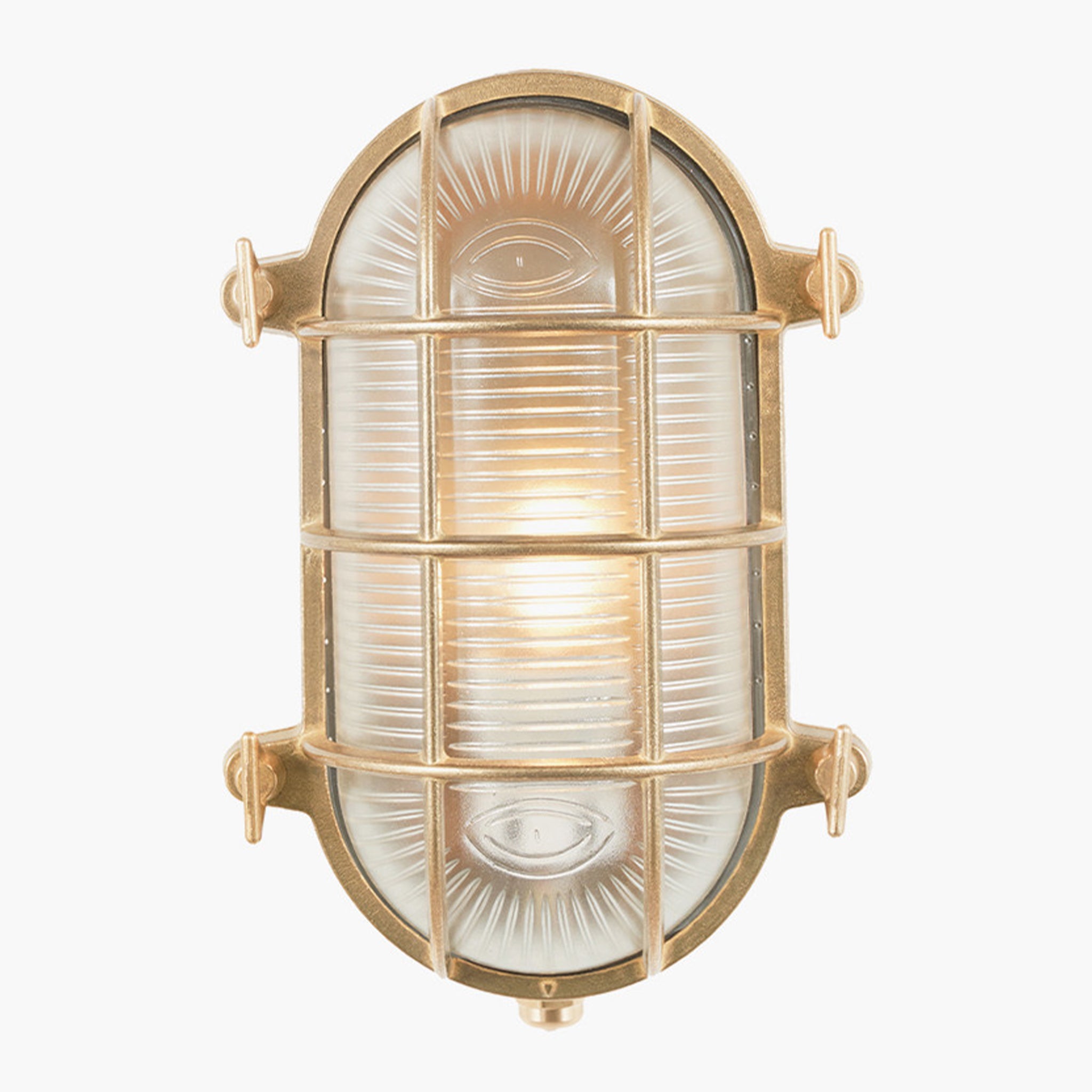Montana Antique Brass Metal Caged Oval Outdoor Wall Light