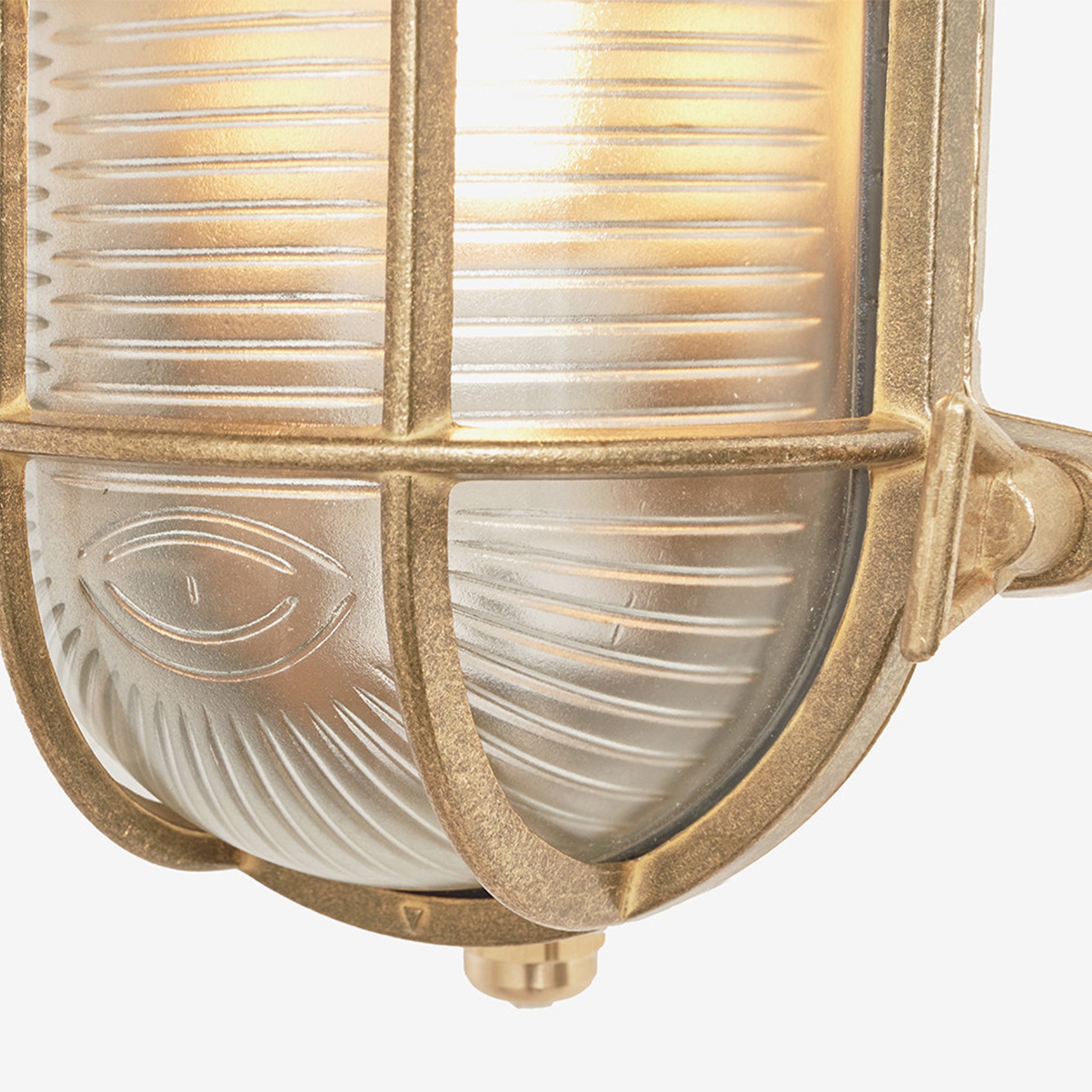 Montana Antique Brass Metal Caged Oval Outdoor Wall Light