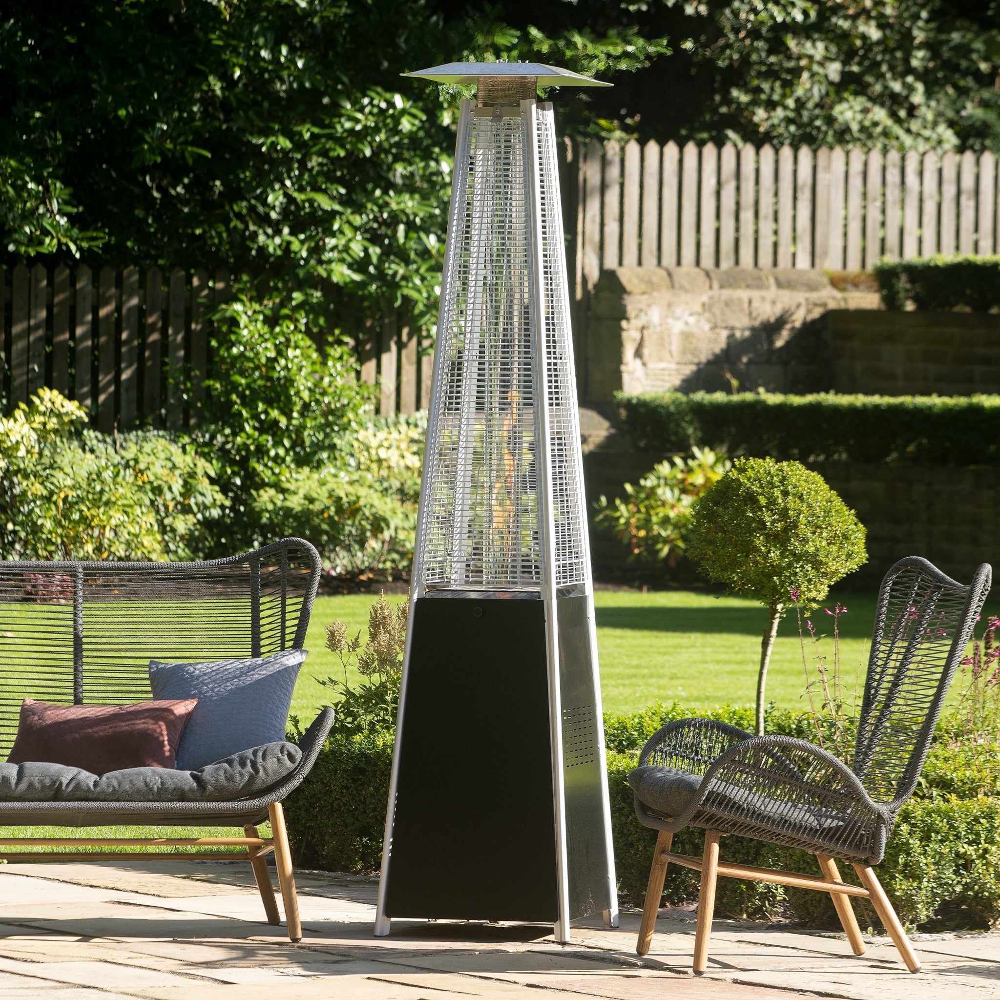 Quadrilateral Patio Heater in Black