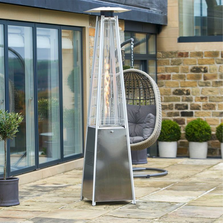 Quadrilateral Patio Heater in Stainless Steel