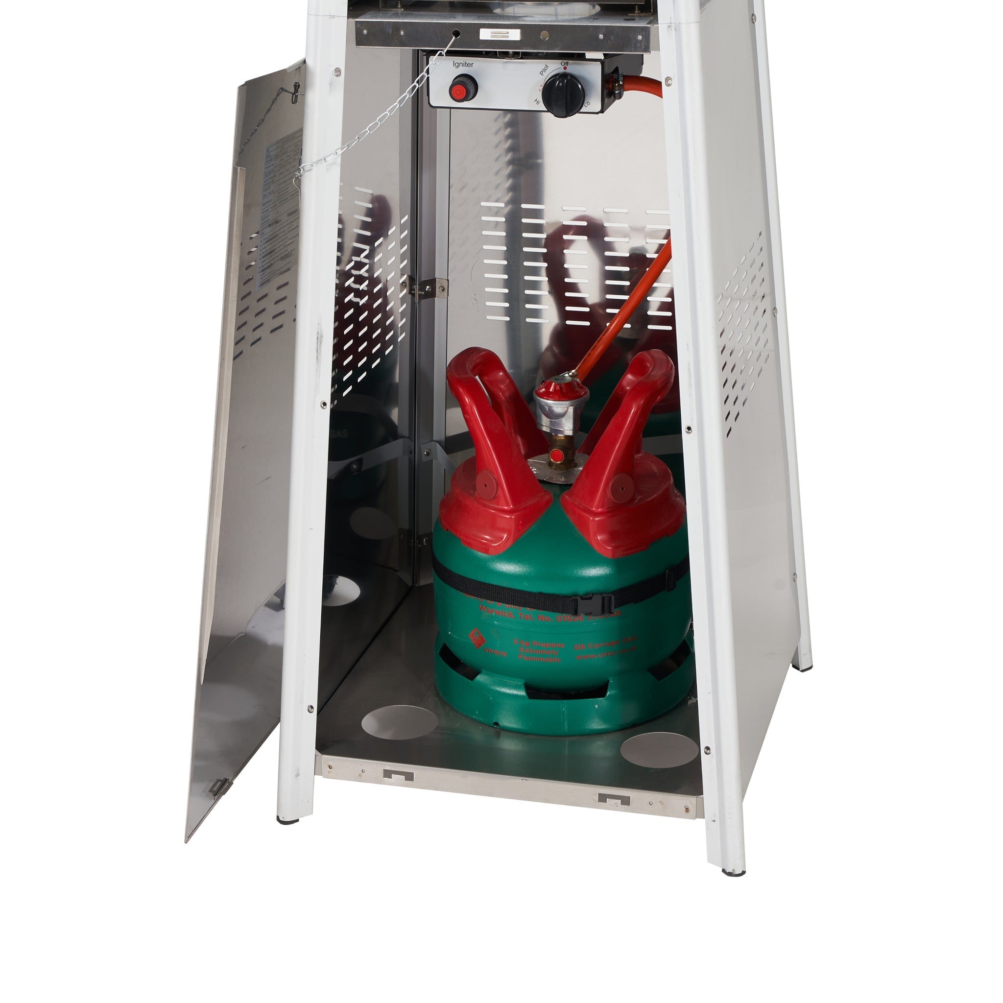 Quadrilateral Patio Heater in Stainless Steel