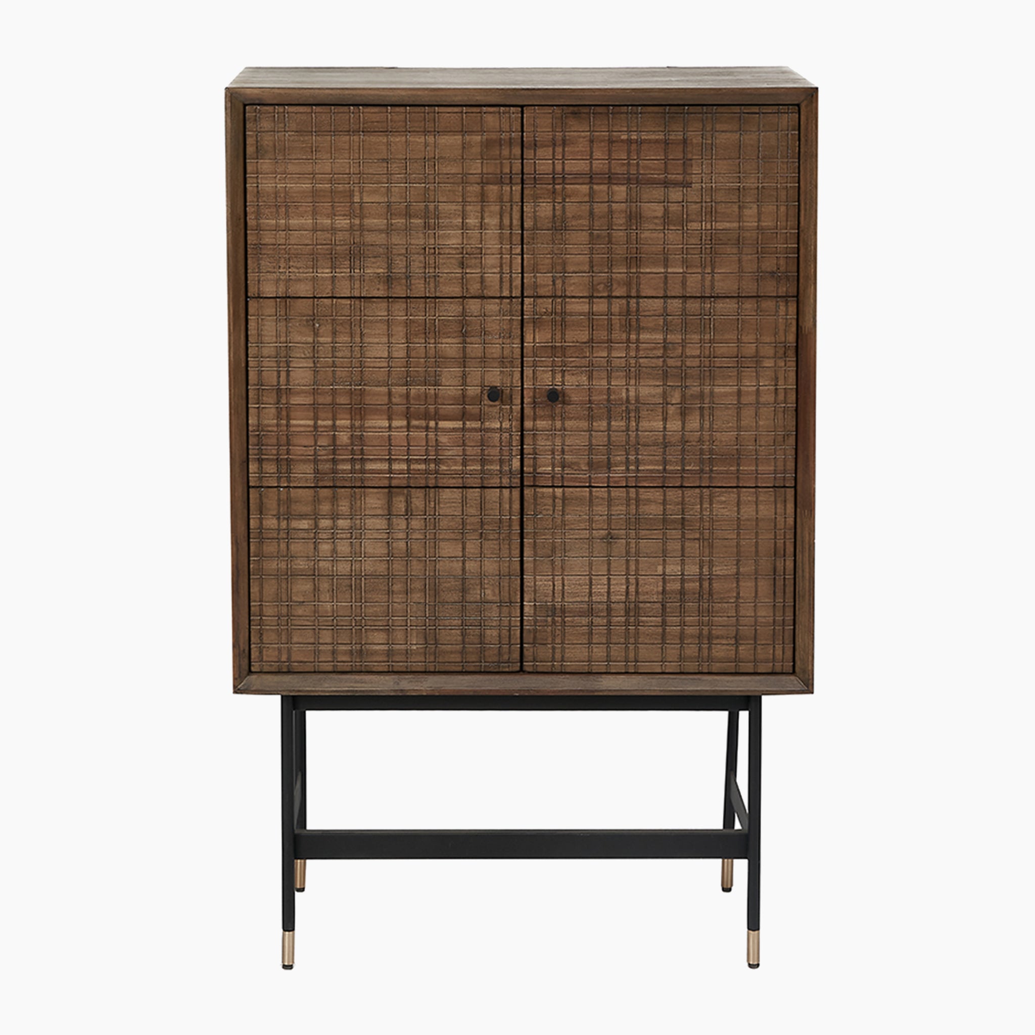 Arte Acacia Wood Bar Cabinet
