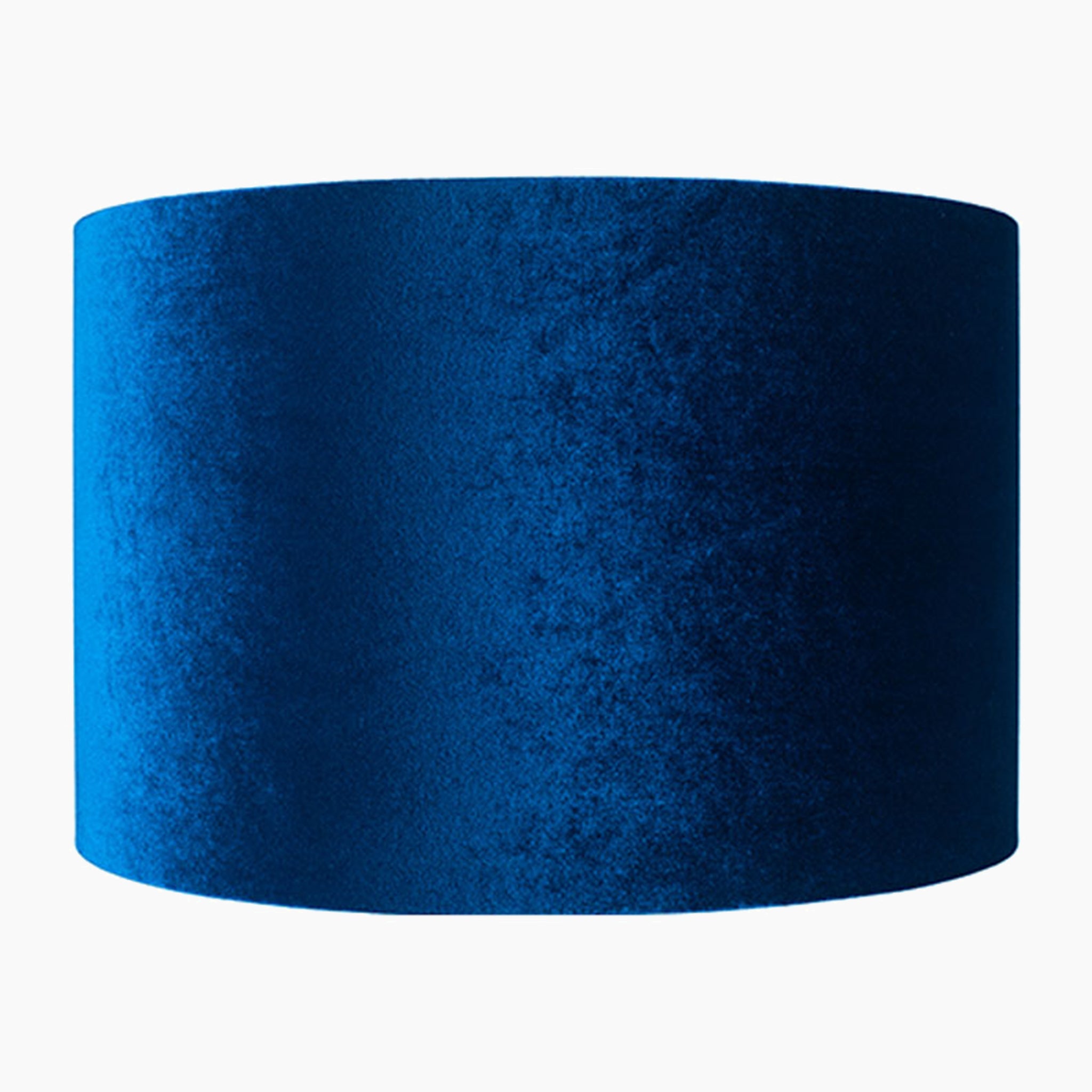 Bow 25cm Sapphire Velvet Cylinder Shade