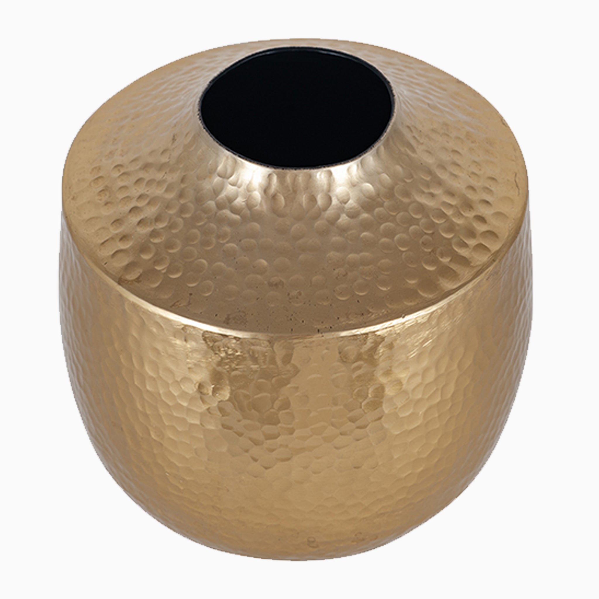 Brass Metal Hammered Small Vase