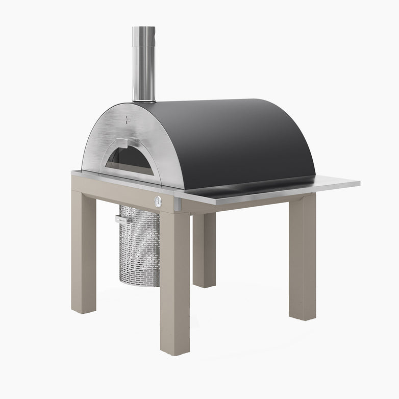 Fontana Bellagio Wood Pizza Oven Including Trolley