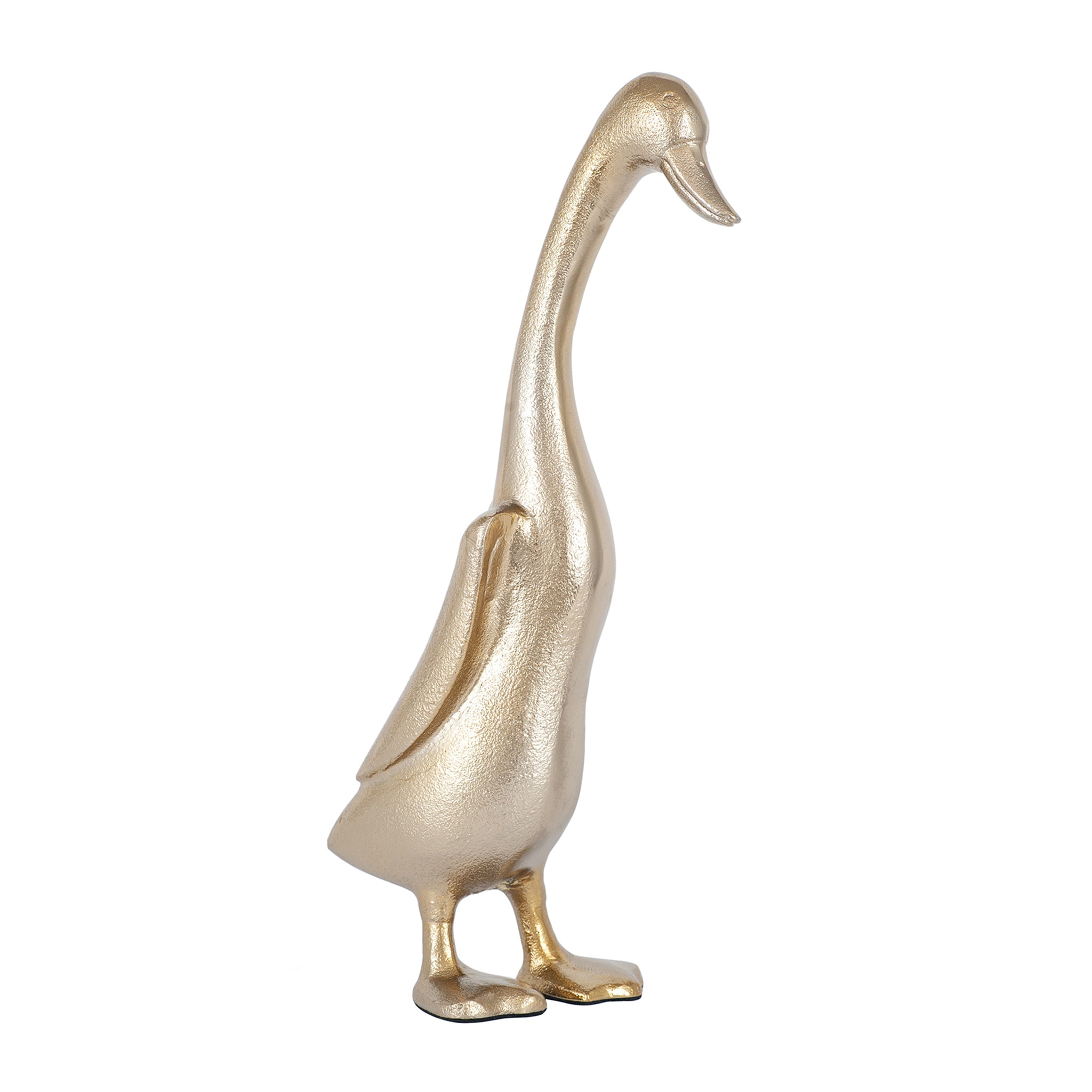 Gold Metal Large Duck Statue