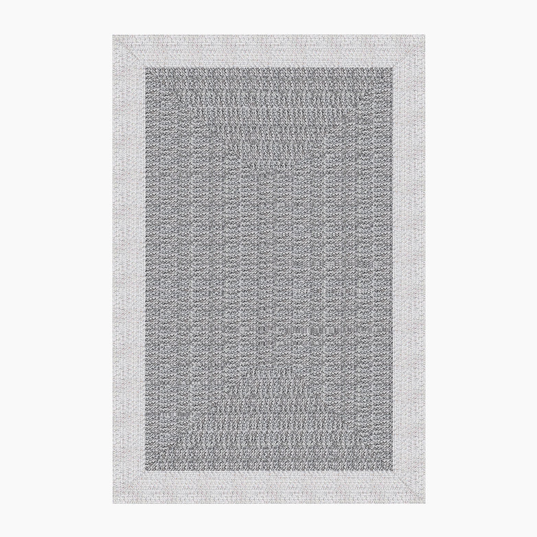 Hades 220cm x 160cm Weatherproof Indoor and Outdoor Rug in Cobble Grey