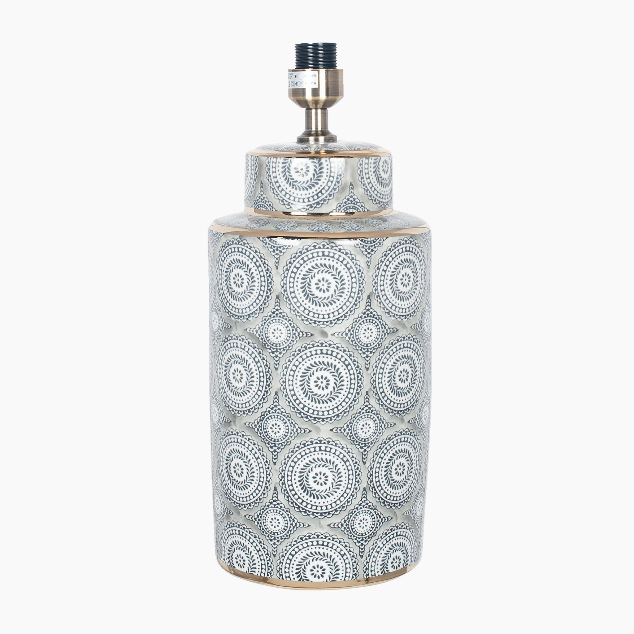 Kari Circle Pattern Ceramic Table Lamp