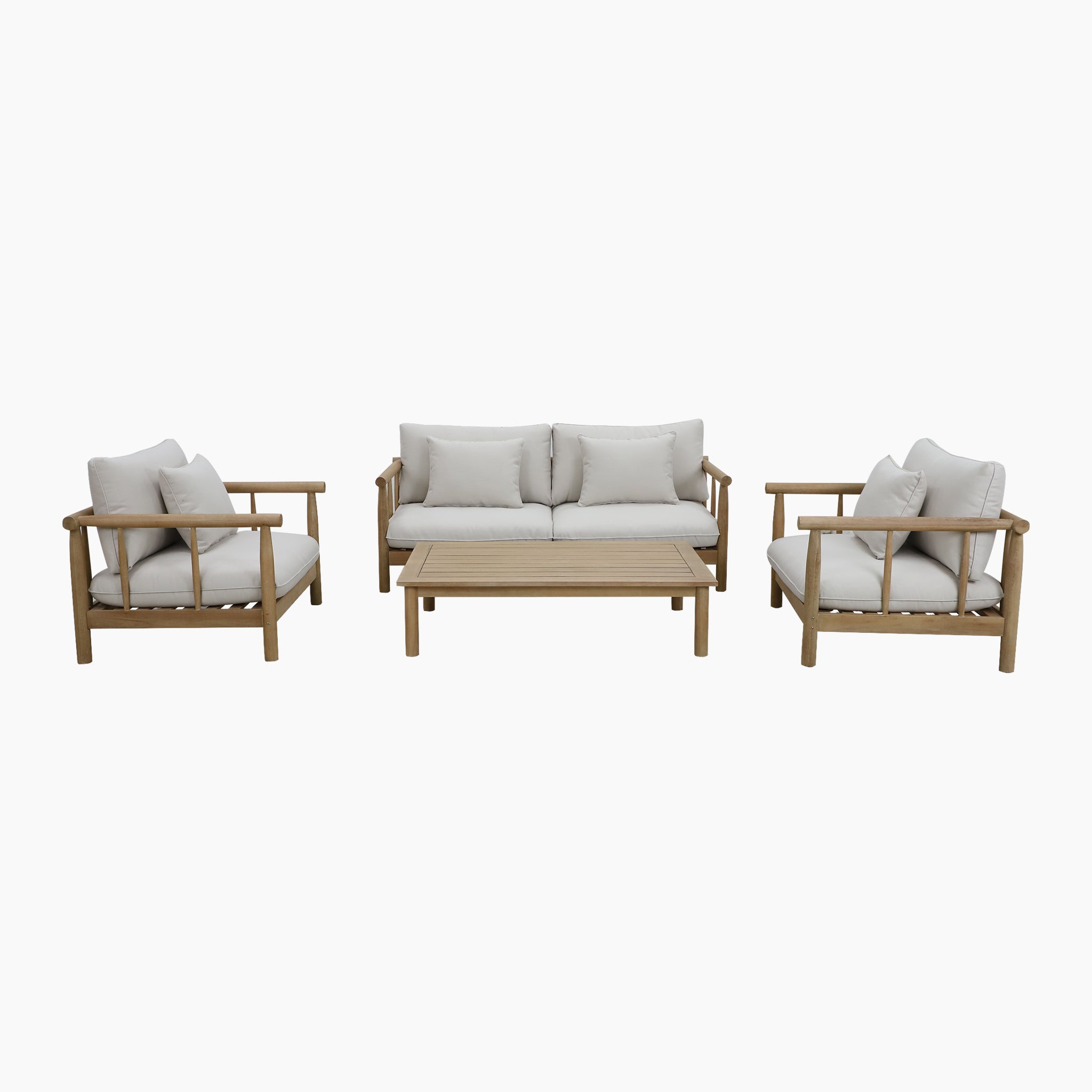 Lavenham 2 Seat Sofa Set in Linen