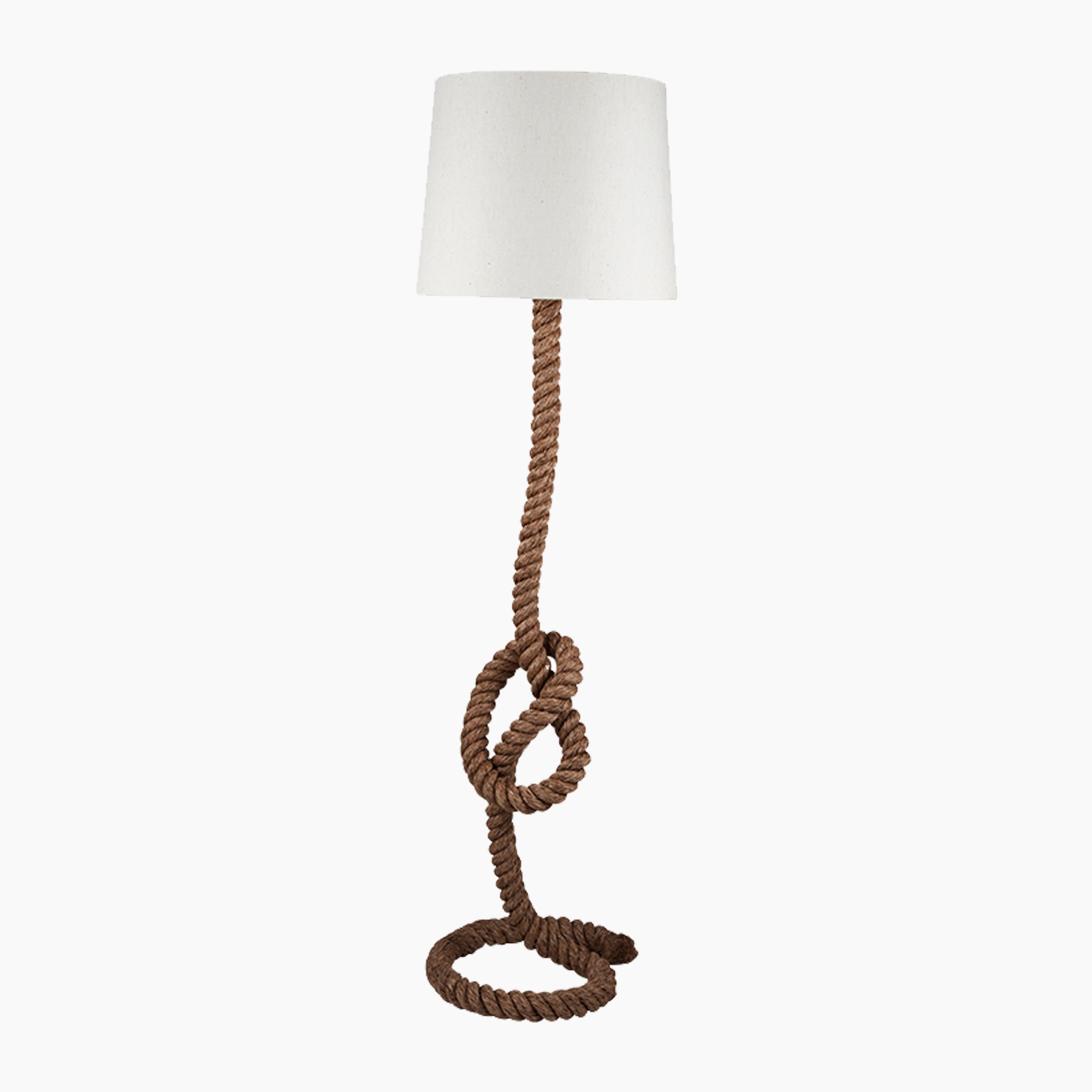 Martindale Rope Kt Floor Lamp with Natural Shade