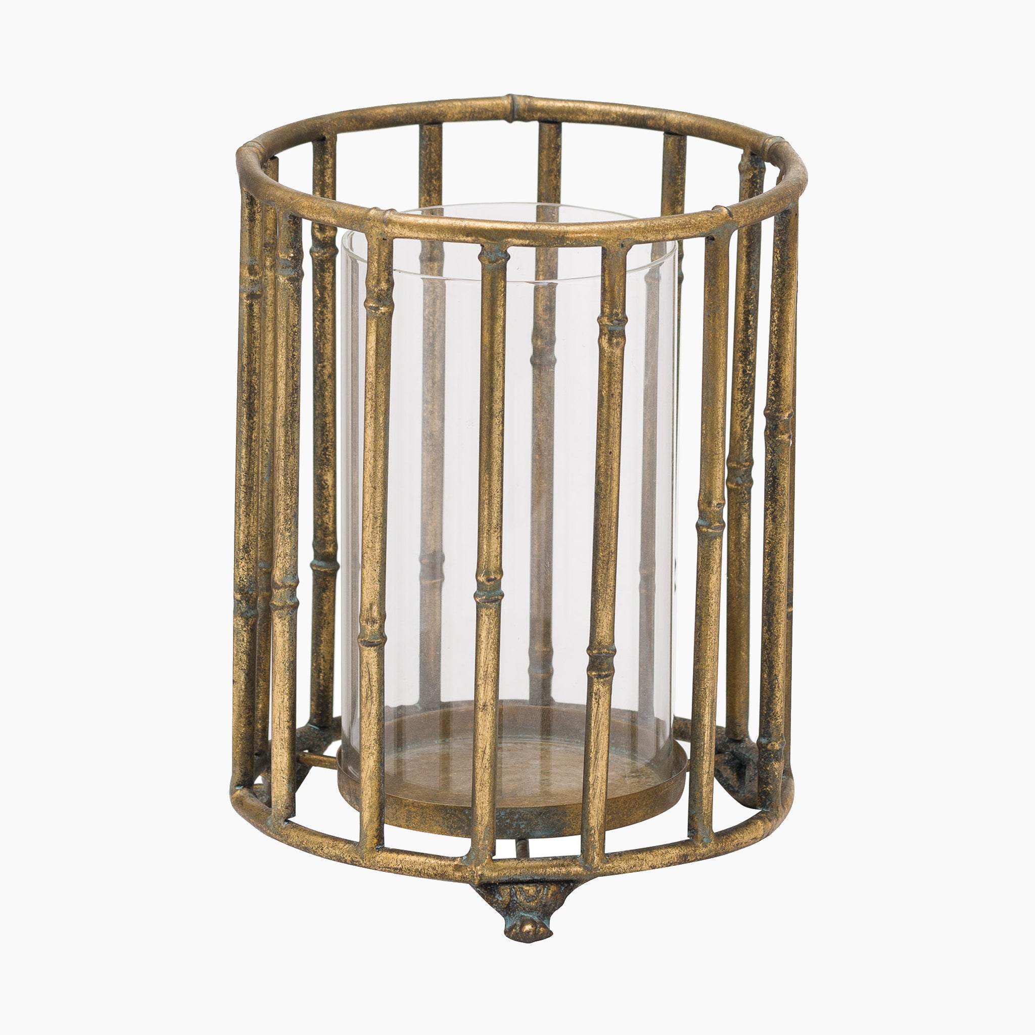 Metallic Bamboo Lantern