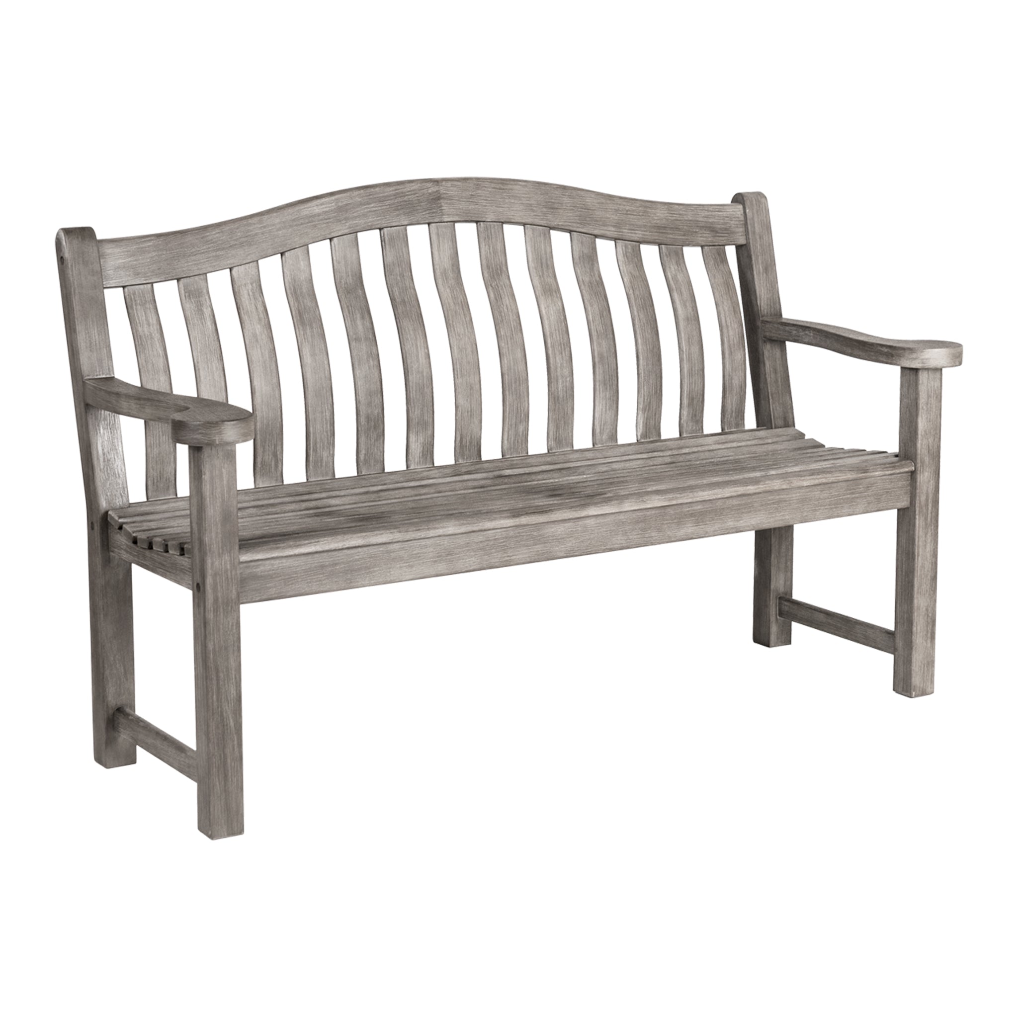 Grey Painted Acacia Wood Turnberry Bench - 5ft