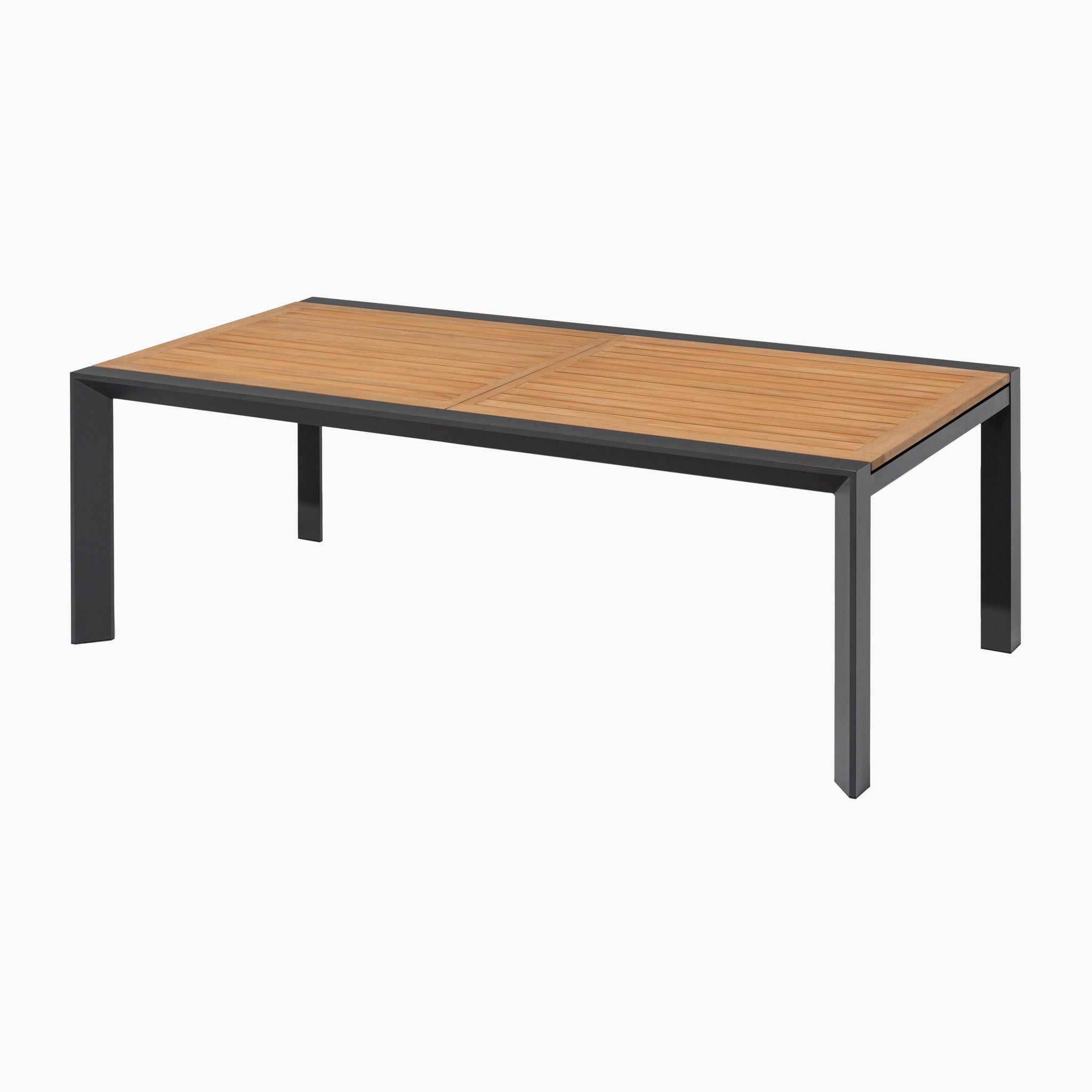 Monterrey 10 Seat Rope Extending Teak Dining Set in Grey