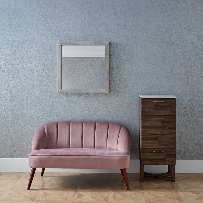 Portofino Blush Pink Velvet Sofa with Walnut Effect Legs