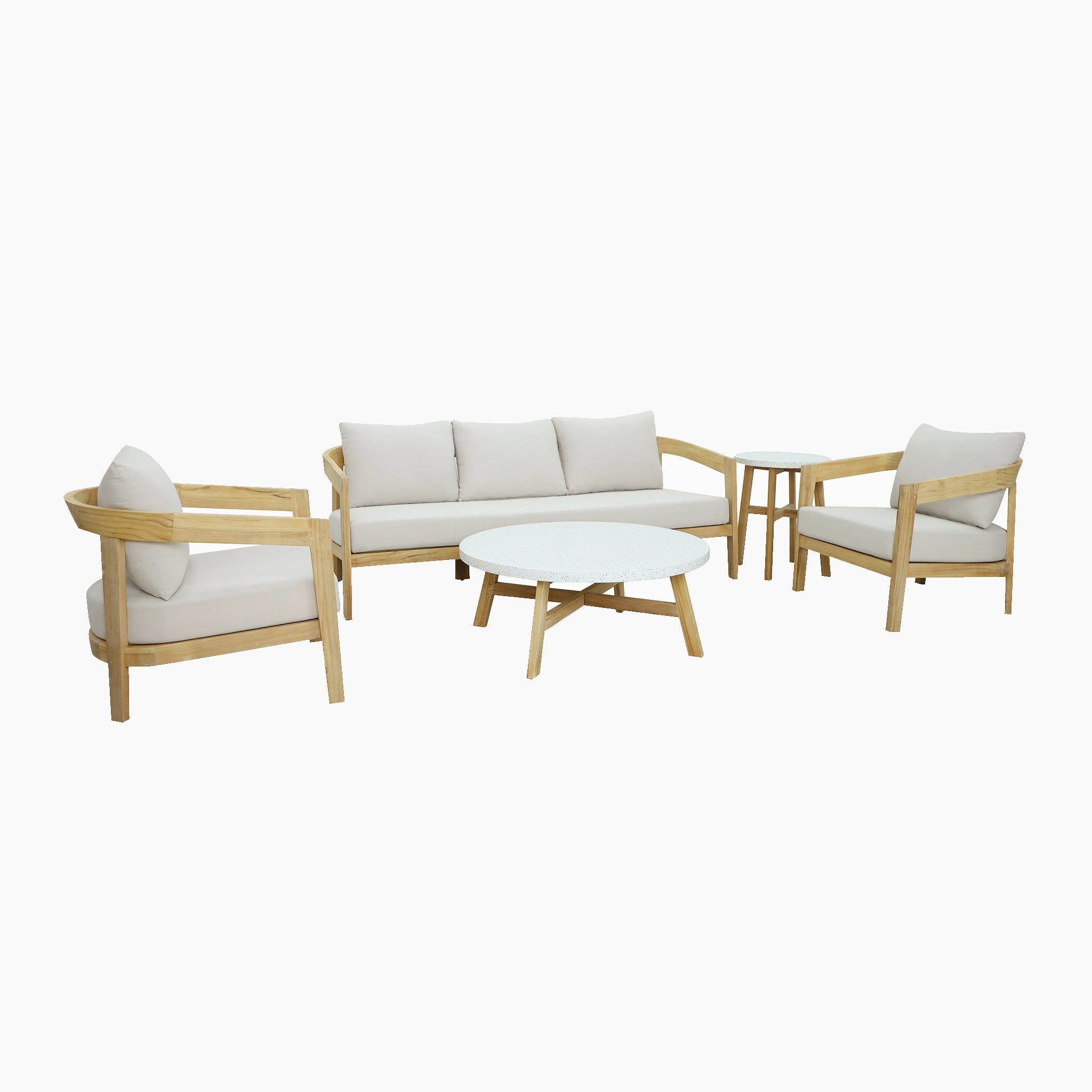 Yosemite 3 Seat Sofa Set In Glacier