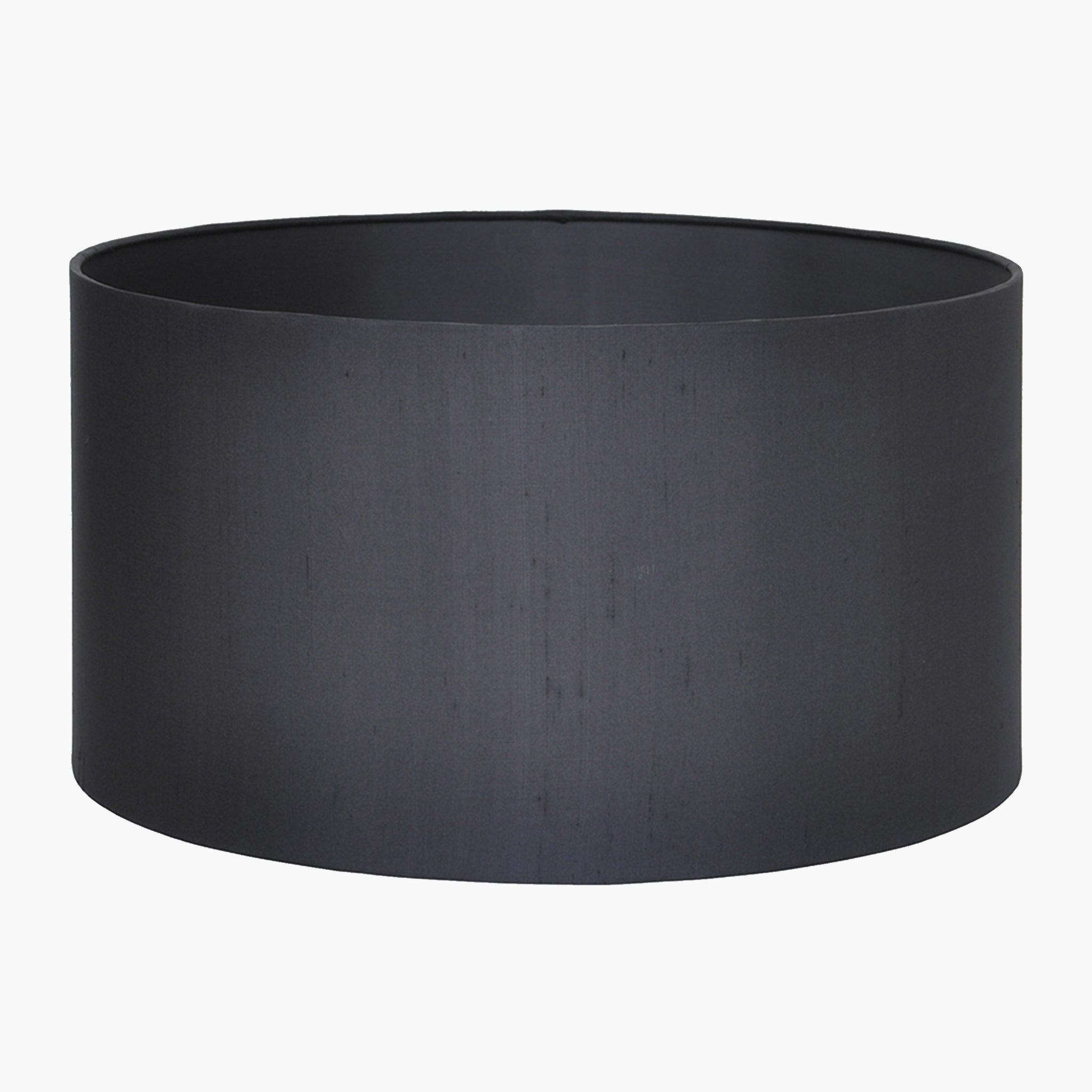 Bow 40cm Black Silk Cylinder Drum Shade